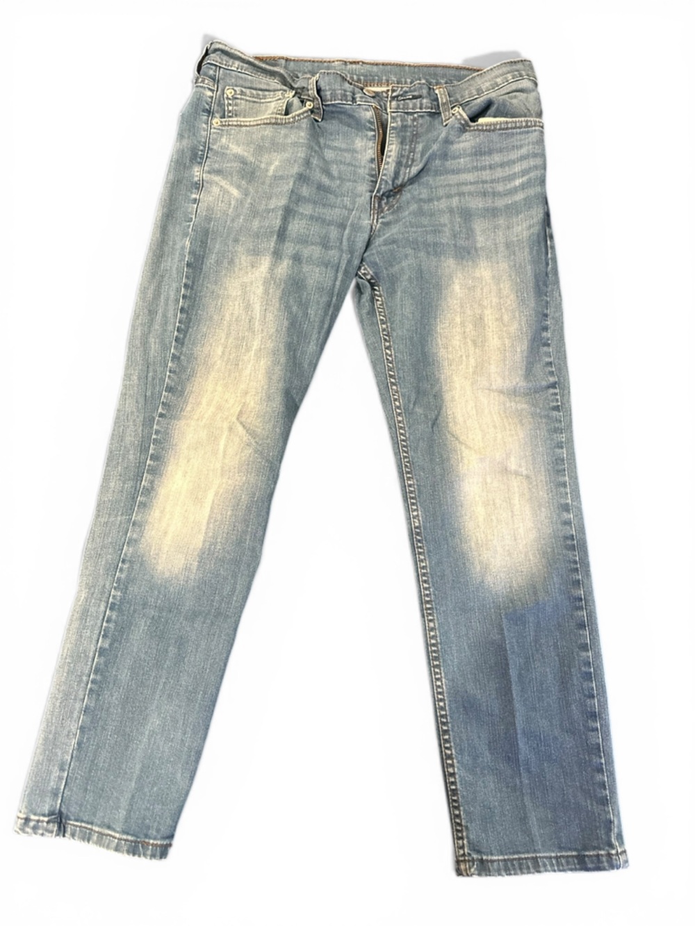 Levi's Men's Light Blue Washed Skinny Jeans